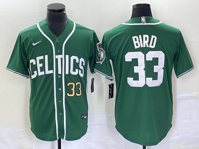 2023 Men Boston Celtics #33 Bird Green Nike NBA Jerseys style 1->chicago bulls->NBA Jersey